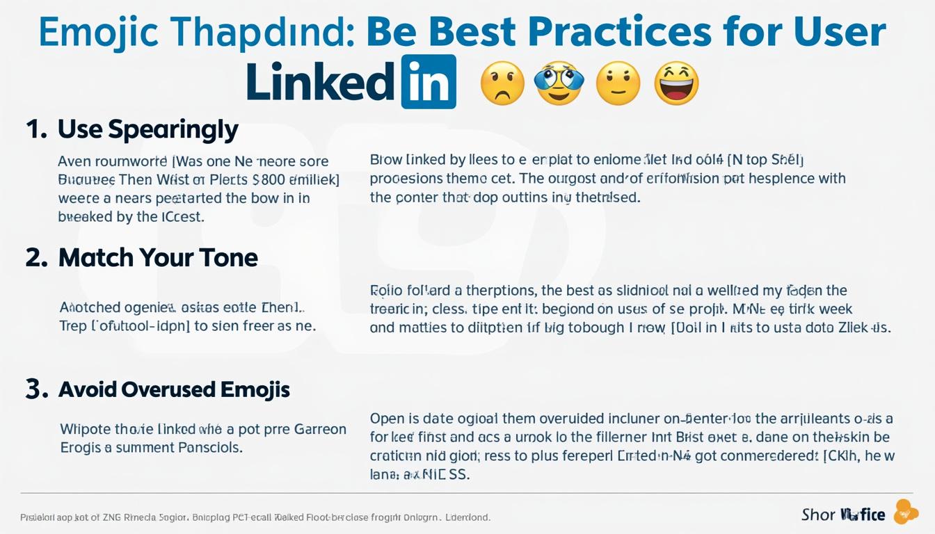 découvrez comment l’utilisation stratégique de l’émoticône sur linkedin peut dynamiser vos interactions, renforcer votre réseau professionnel et améliorer votre visibilité auprès des recruteurs et partenaires.