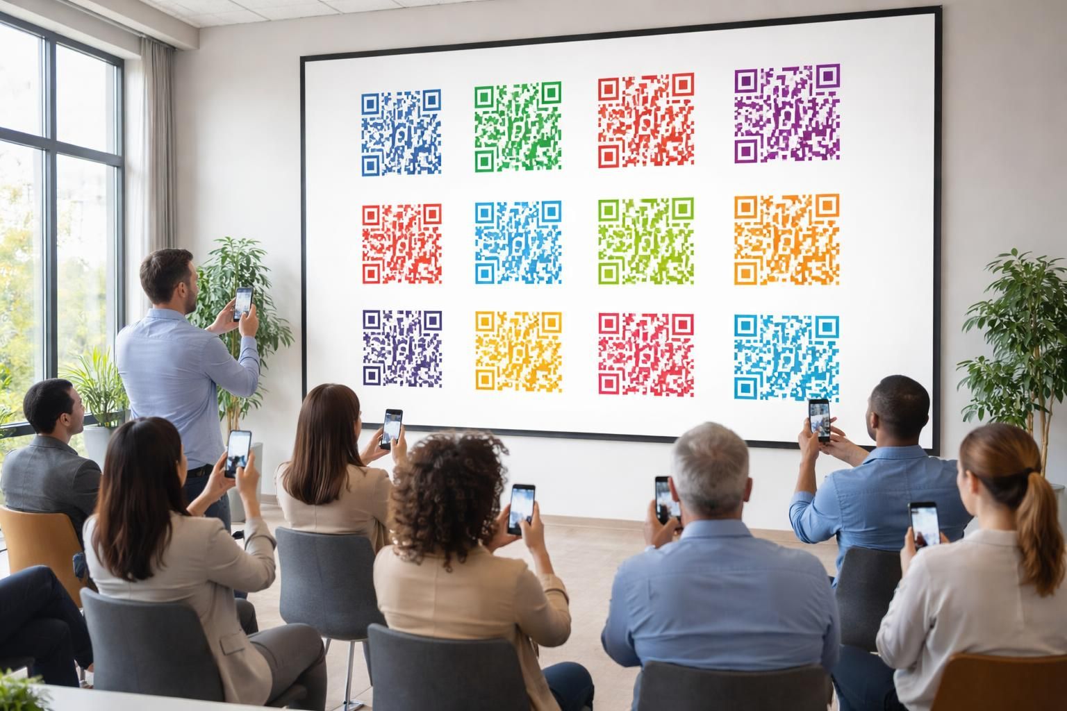 découvrez comment utiliser des qr codes intégrés à un écran de projection pour mesurer efficacement l’engagement des participants lors d’événements sur place.