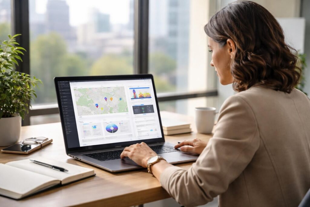 Lancer une campagne localisée : ads + landing depuis PC portable