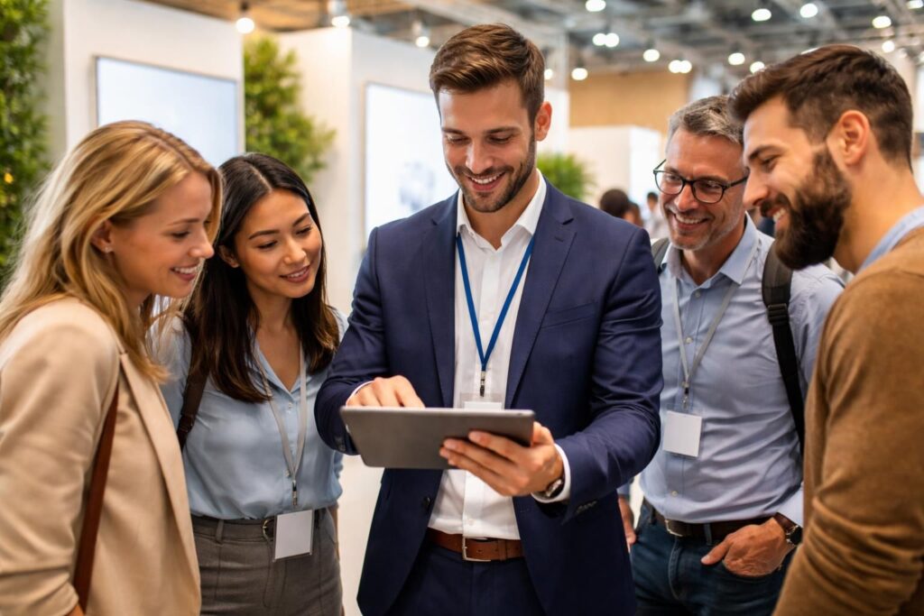 Quiz marketing sur salon : capter des contacts grâce à une Tablette tactile