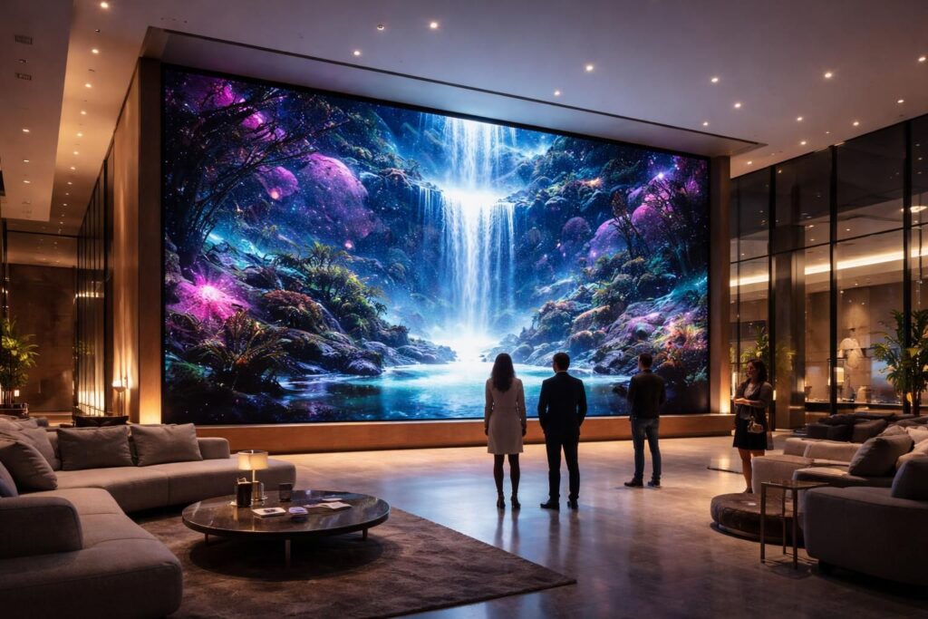 Showroom “waouh” : transformer un mur en expérience grâce à Écran de projection